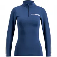Swix Roadline Nts Half Zip Baselayer Top W - Lake blue/Bright white - Str. L - Undertrøje