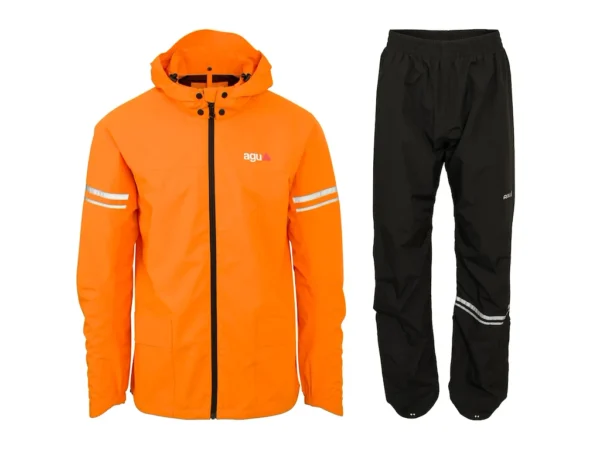 AGU Essential Original II regntøj sæt sort/orange unisex
