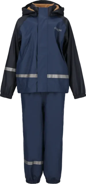 Augus Regnsæt m. Fleece - Dark Denim - 92