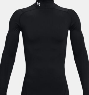 Baselayer trøje Under Armour ColdGear Compression Mock - Black / White - 001, str. M