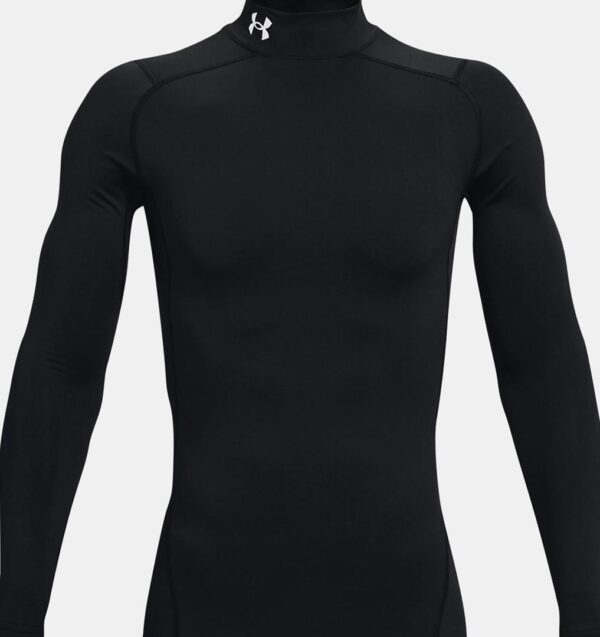 Baselayer trøje Under Armour ColdGear Compression Mock - Black / White - 001, str. M