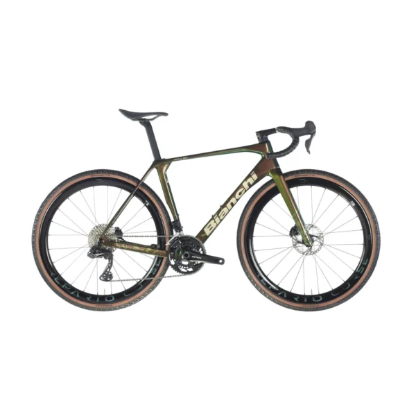 Bianchi Impulso RC GRX825 Di2 - Gravelcykel Med Wattmåler - Camo/Sand