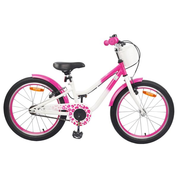 Børnecykel 18 tommer 5-7 år - lyserød