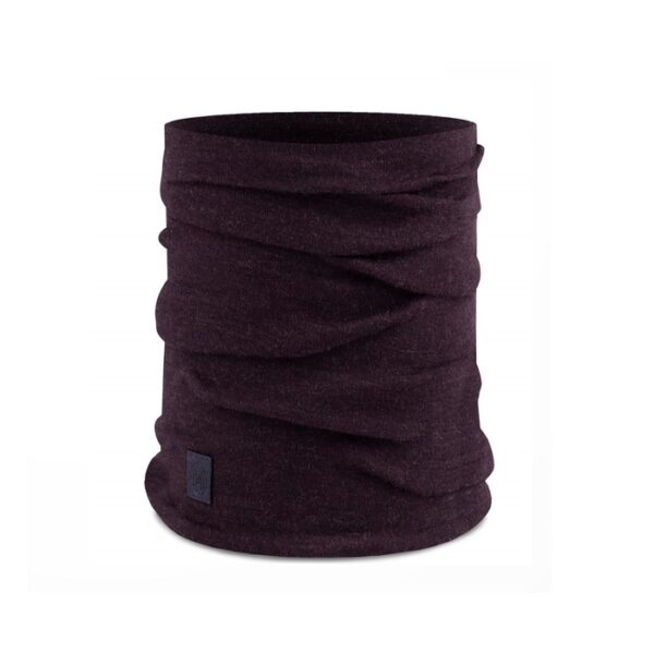 Buff Heavyweight Merino wool halsedisse-solid deep purple