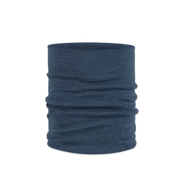 Buff Heavyweight Merino wool halsedisse-solid indigo