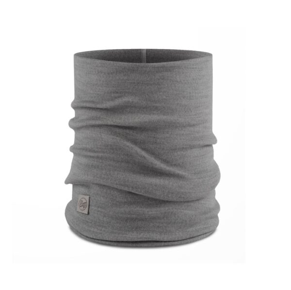 Buff Heavyweight Merino wool halsedisse-solid light grey
