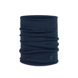 Buff Heavyweight Merino wool halsedisse-solid night blue