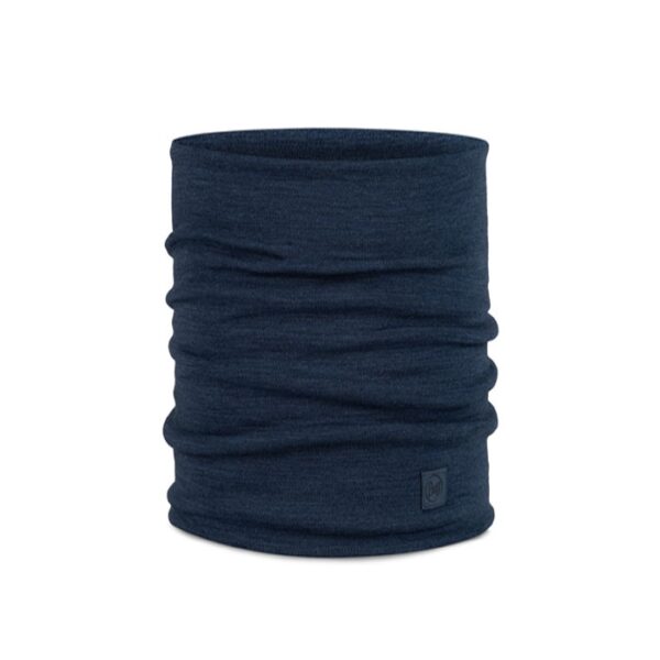 Buff Heavyweight Merino wool halsedisse-solid night blue
