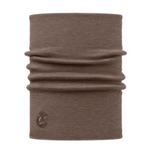 Buff Heavyweight Merino wool halsedisse-solid walnut brown