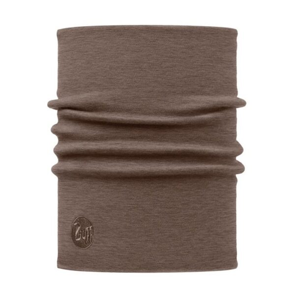 Buff Heavyweight Merino wool halsedisse-solid walnut brown