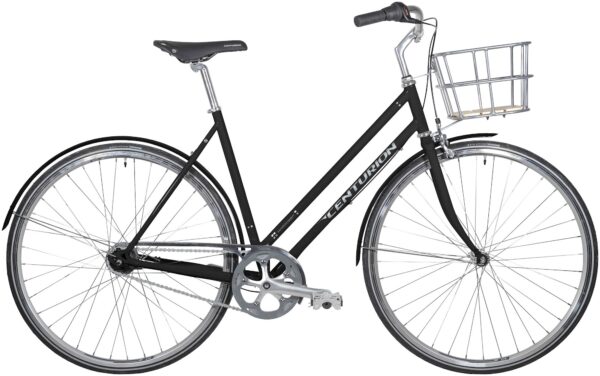Centurion Hydrogen Dame fodbr. blank sort inkl. kurv-56 cm