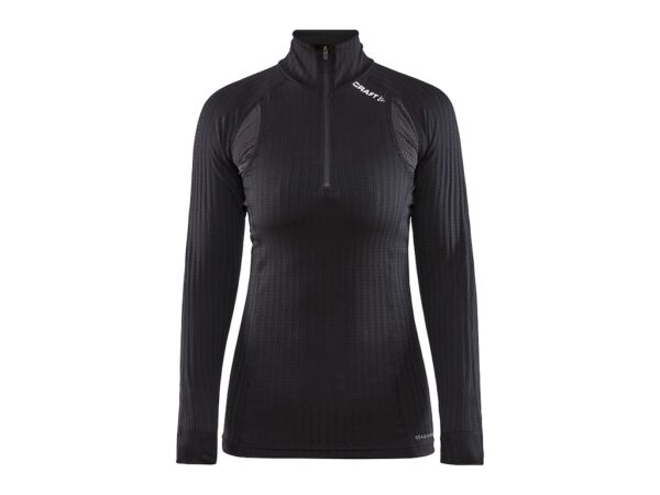 Craft Pro Active Extreme X Zip langærmet baselayer sort dame