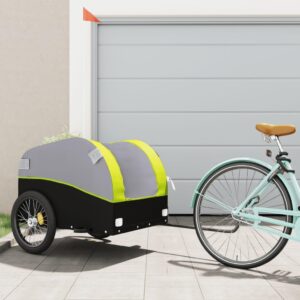 Cykelanhænger 45 kg - sort og grøn