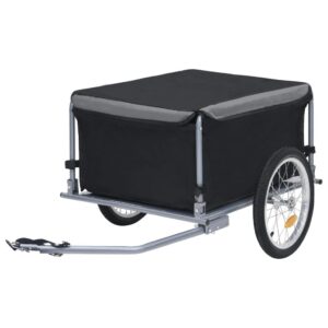 Cykeltrailer 65 kg - sort og grå
