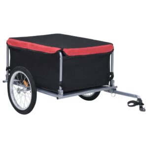 Cykeltrailer 65 kg - sort og rød