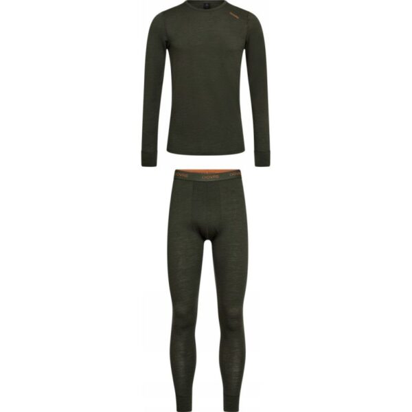 Dovre baselayer sæt i merinould til herre – grøn