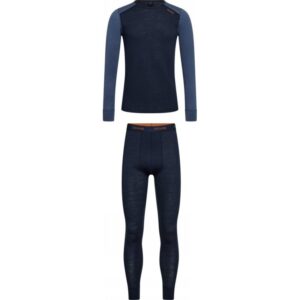 Dovre baselayer sæt i merinould til herre – navy