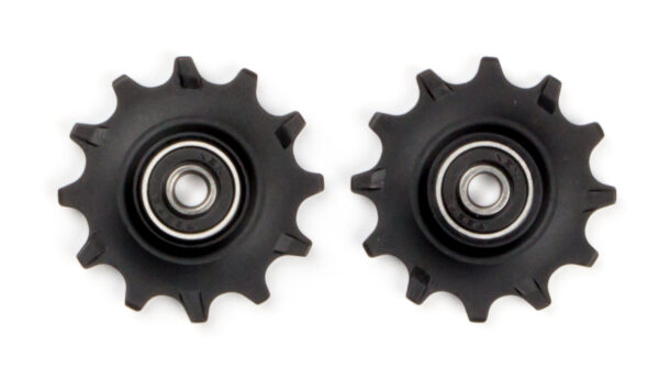 Elvedes Pulleyhjul 2×12T Lukkede lejer Smal/Bred