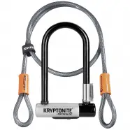 Kryptonite U-lock Kryptolok Mini 7 Vf 8.2cmx17.8cm And 4foot Cable - Cykellås