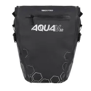 Oxc Oxford Cykeltaske Aqua V Double Qr 16lx2 Black - Cykeltaske