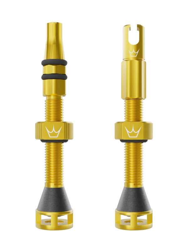 Peaty's Holeshot Fast Flow Valves 42mm Gold