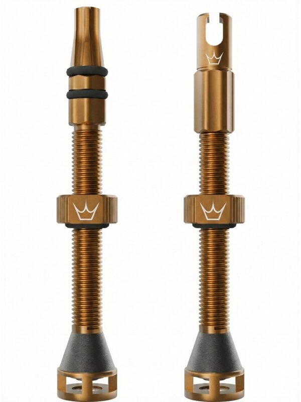 Peaty's Holeshot Fast Flow Valves 60mm Bourbon