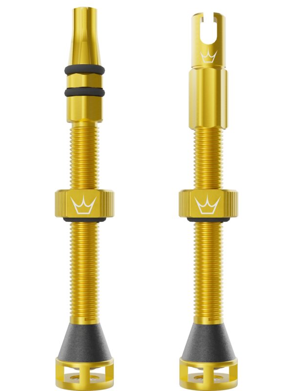 Peaty's Holeshot Fast Flow Valves 60mm Gold