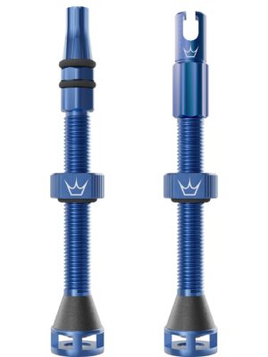 Peaty's Holeshot Fast Flow Valves 60mm Navy