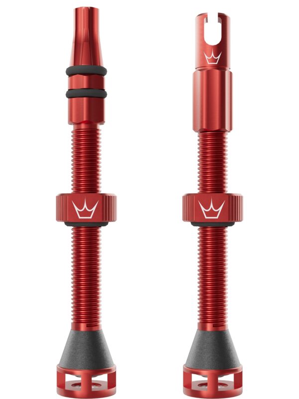 Peaty's Holeshot Fast Flow Valves 60mm Red