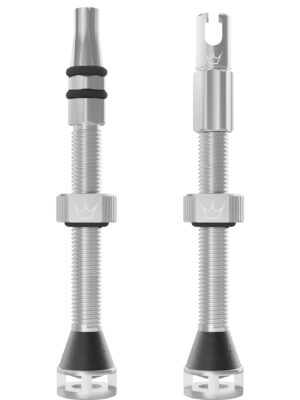 Peaty's Holeshot Fast Flow Valves 60mm Silver