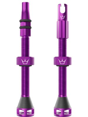 Peaty's Holeshot Fast Flow Valves 60mm Violet