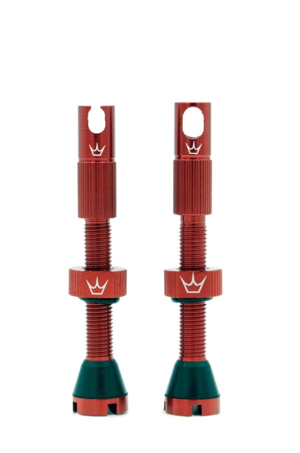 Peaty's x ChrisKing Tubeless Valves 42mm Red