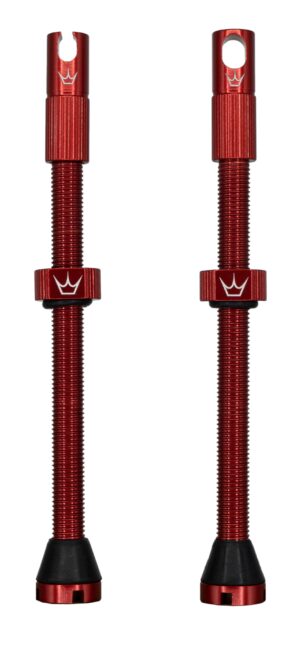Peaty's x ChrisKing Tubeless Valves 80mm Red