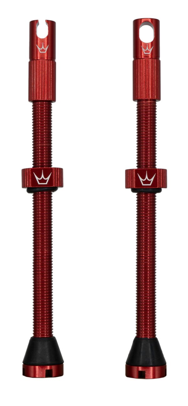 Peaty's x ChrisKing Tubeless Valves 80mm Red