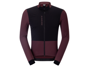 SCOTT Pro Warm Wind Breaker cykeltrøje lange ærmer cocoa red/sort herre
