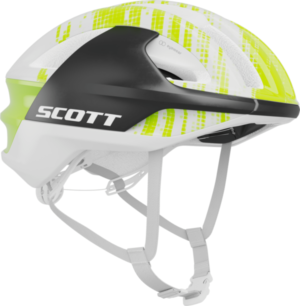 Scott Centric RC MIPS cykelhjelm - White/Sulphur Yellow