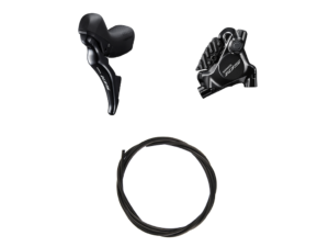 Shimano 105 STI og hydraulisk bremsesæt small venstre sort ST-R7025L og BR-R7070F